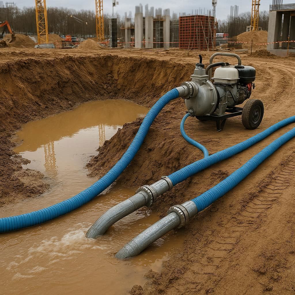 Водопонижение и осушение котлована в Электростали